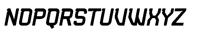 Bronzet Italic Font UPPERCASE