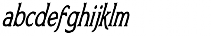 Bronzetti Condensed Bold Italic Font LOWERCASE