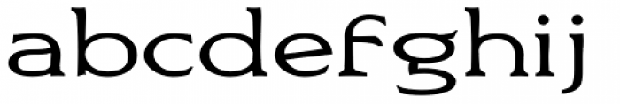Bronzetti Expanded Font LOWERCASE