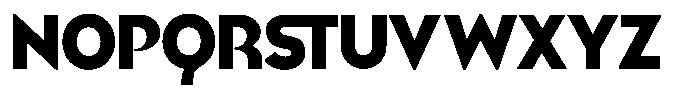 Broock Bold Font UPPERCASE