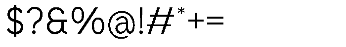 Broock Thin Font OTHER CHARS