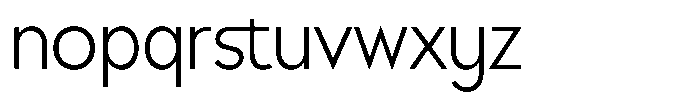Broock Thin Font LOWERCASE