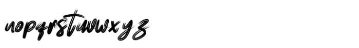Broosh Font LOWERCASE