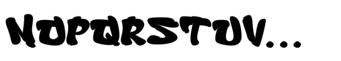 Bropz Drip Solid Font UPPERCASE