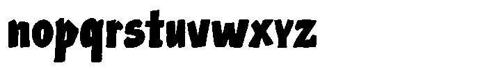 Bros Pops Font LOWERCASE