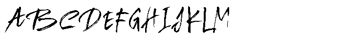 Brosgty Font UPPERCASE