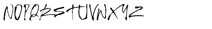 Brosgty Font LOWERCASE
