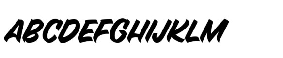 Brosign Brush Font UPPERCASE