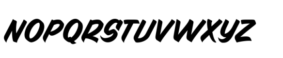 Brosign Brush Font UPPERCASE