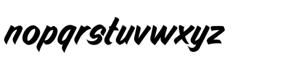 Brosign Brush Font LOWERCASE