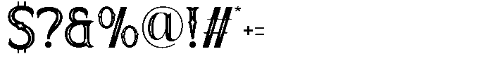 Broteli Inline Font OTHER CHARS