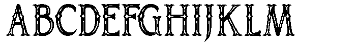Broteli Inline Font UPPERCASE