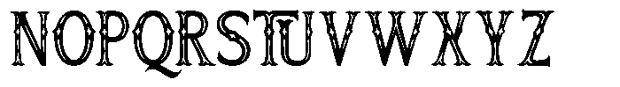 Broteli Inline Font UPPERCASE