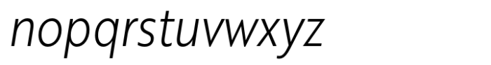 Brother XL&XS Light Italic XS Font LOWERCASE