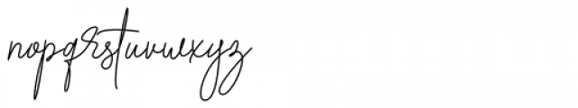 Brotherside Signature Regular Font LOWERCASE