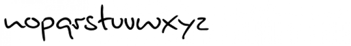 Brouet Handwriting Font LOWERCASE