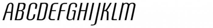 Brougham Condensed Thin Italic Font UPPERCASE