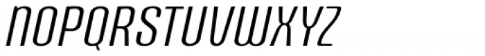 Brougham Condensed Thin Italic Font UPPERCASE