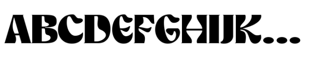 Broukha Regular Font UPPERCASE