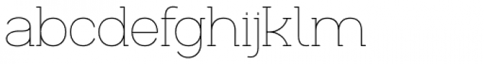 Brounde ExtraLight Font LOWERCASE