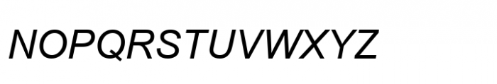 Browallia New Italic Font UPPERCASE