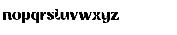 Brown Bridge Bold Font LOWERCASE