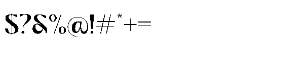 Brown Bridge Regular Font OTHER CHARS