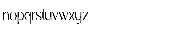 Brown Bridge Thin Font LOWERCASE