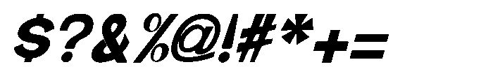 Brown Magpie Black Italic Font OTHER CHARS