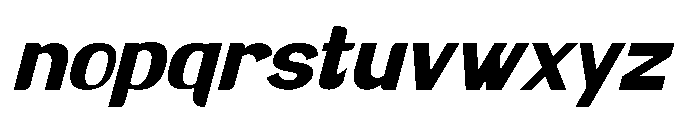 Brown Magpie Black Italic Font LOWERCASE