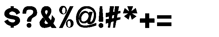 Brown Magpie Black Font OTHER CHARS