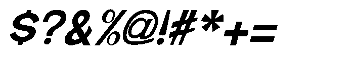 Brown Magpie Bold Italic Font OTHER CHARS