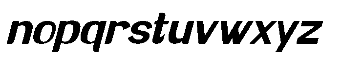 Brown Magpie Bold Italic Font LOWERCASE