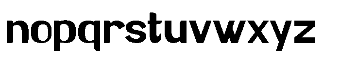 Brown Magpie Bold Font LOWERCASE