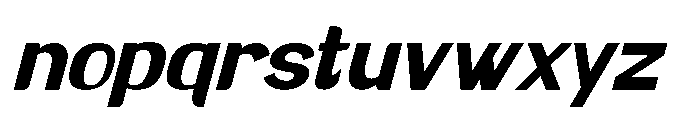Brown Magpie Extra Bold Italic Font LOWERCASE