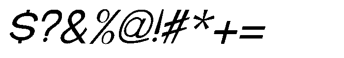 Brown Magpie Extra Light Italic Font OTHER CHARS