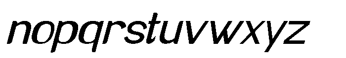 Brown Magpie Extra Light Italic Font LOWERCASE