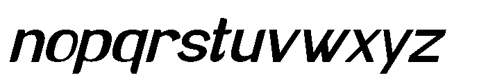 Brown Magpie Italic Font LOWERCASE