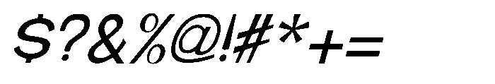 Brown Magpie Light Italic Font OTHER CHARS