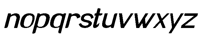 Brown Magpie Light Italic Font LOWERCASE