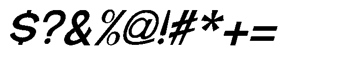 Brown Magpie Medium Italic Font OTHER CHARS