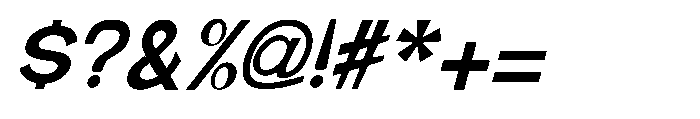 Brown Magpie Semi Bold Italic Font OTHER CHARS
