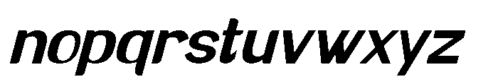 Brown Magpie Semi Bold Italic Font LOWERCASE