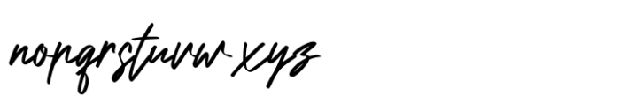 Brown Signature Font LOWERCASE