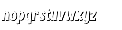 Browood Shadow Font LOWERCASE