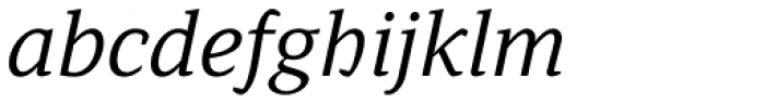 Browser Serif Italic Font LOWERCASE