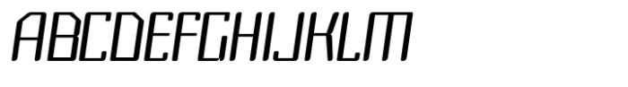 Broyek Thin Slanted Font UPPERCASE