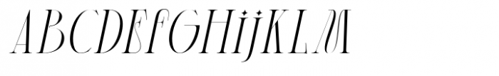 Brskovo Thin Italic Font LOWERCASE
