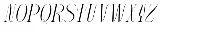Brskovo Thin Italic Font LOWERCASE
