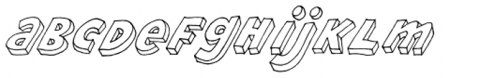 Brubecks Cube Italic Font LOWERCASE